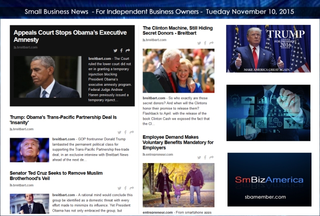 Small Business News 11102015