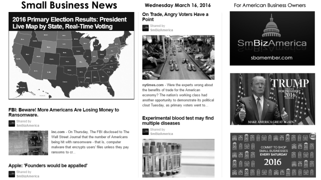 Small Business News 3.16.16