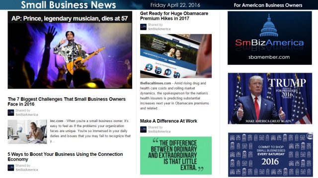 Small Business News 4.22.16