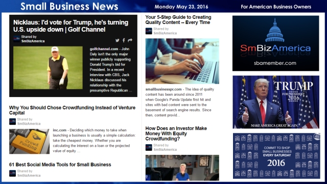Small Business News 5.23.16